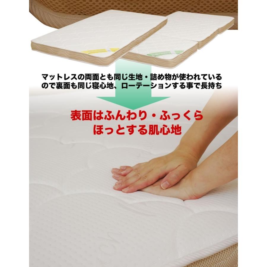 ベッド　シングル　マットレス付き ザ・ベッド セミシングル90 ブルー 90×195 脚付きマットレス F7Z-1211