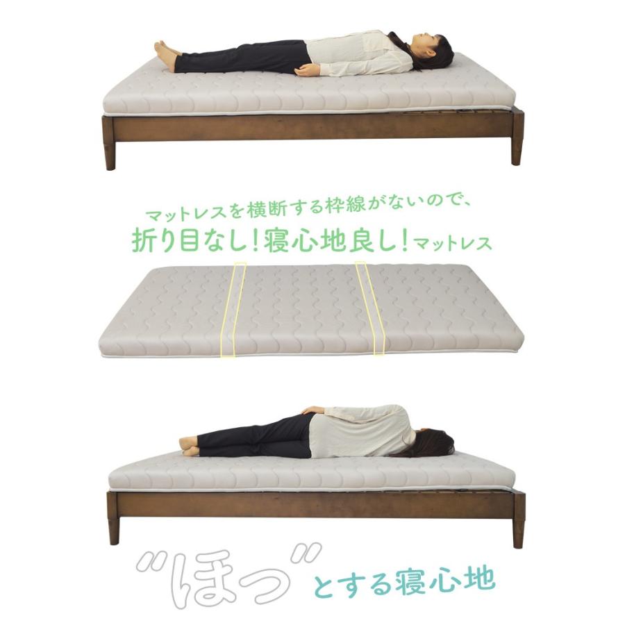マットレス シングル 3つ折り 折りたたみ ポケットコイル 折り目