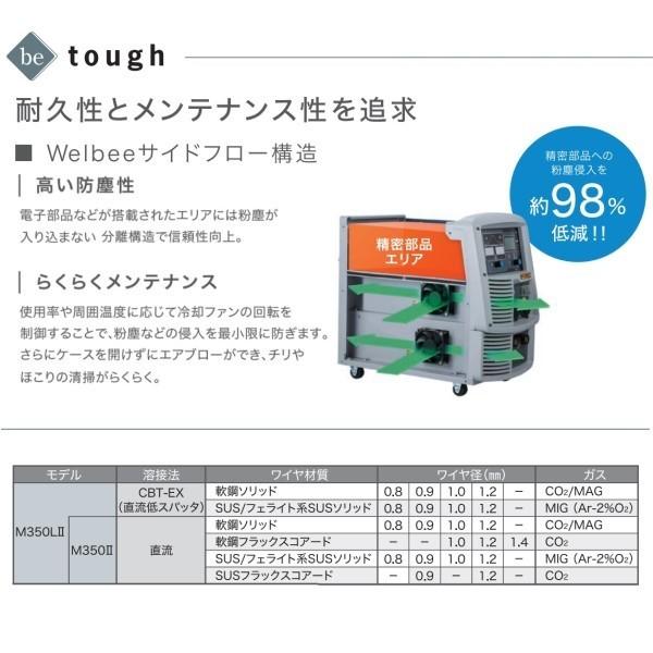 [CO2/MAG溶接機] WB-M350LII+10m(+母材側)-デジパネ　ダイヘン ウェルビーインバータM350LII※延長10mセット(母材側含)デジタルパネル付  (直流低スパッタ)｜bedream｜05