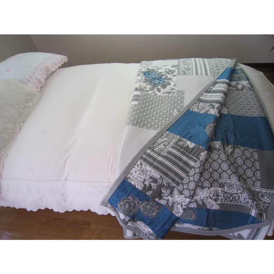 ベッドスプレッド エスコット シングル 180×270cm 1.8kg /スペイン製/日本仕様/ジャガード織/リバーシブル/280ｃｍ/超広幅デザイン生地 ベッドカバー_2