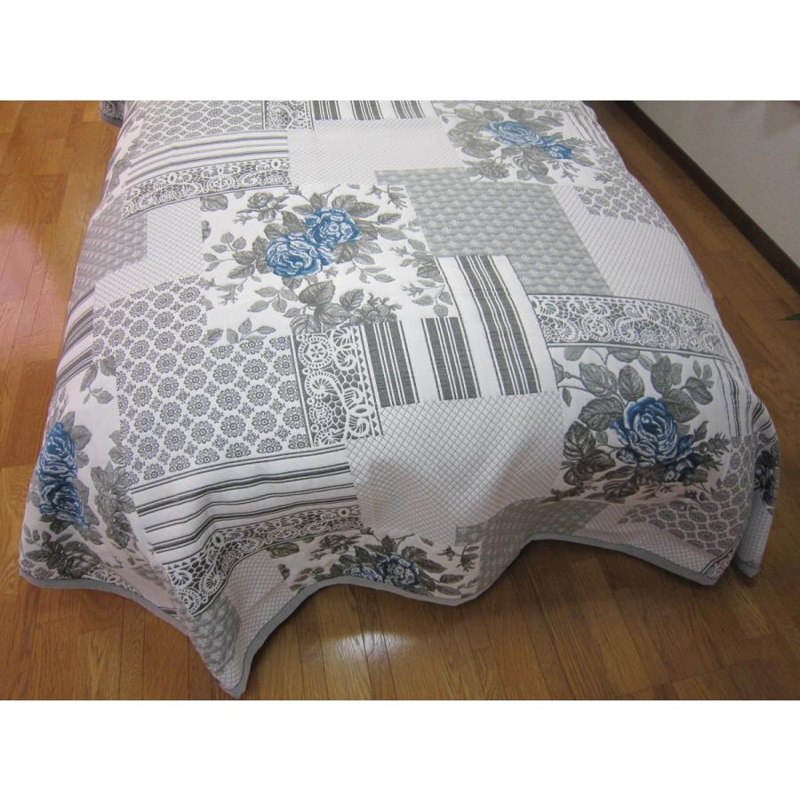 ベッドスプレッド エスコット シングル 180×270cm 1.8kg /スペイン製/日本仕様/ジャガード織/リバーシブル/280ｃｍ/超広幅デザイン生地 ベッドカバー_5