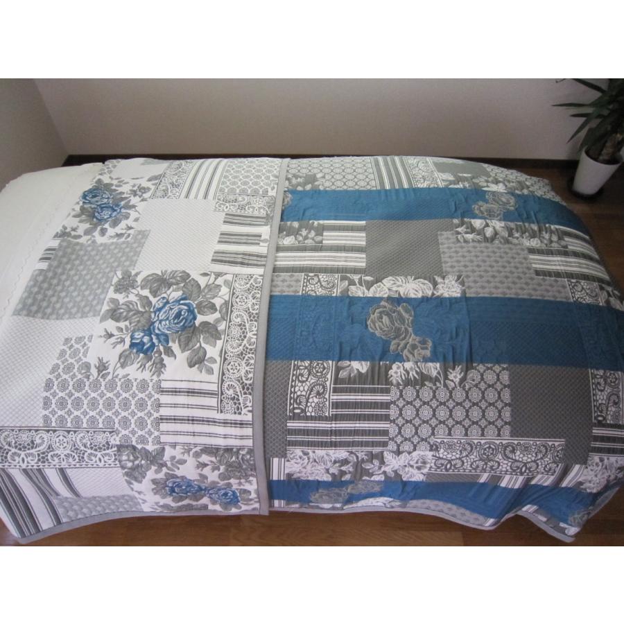 ベッドスプレッド エスコット シングル 180×270cm 1.8kg /スペイン製/日本仕様/ジャガード織/リバーシブル/280ｃｍ/超広幅デザイン生地 ベッドカバー_6