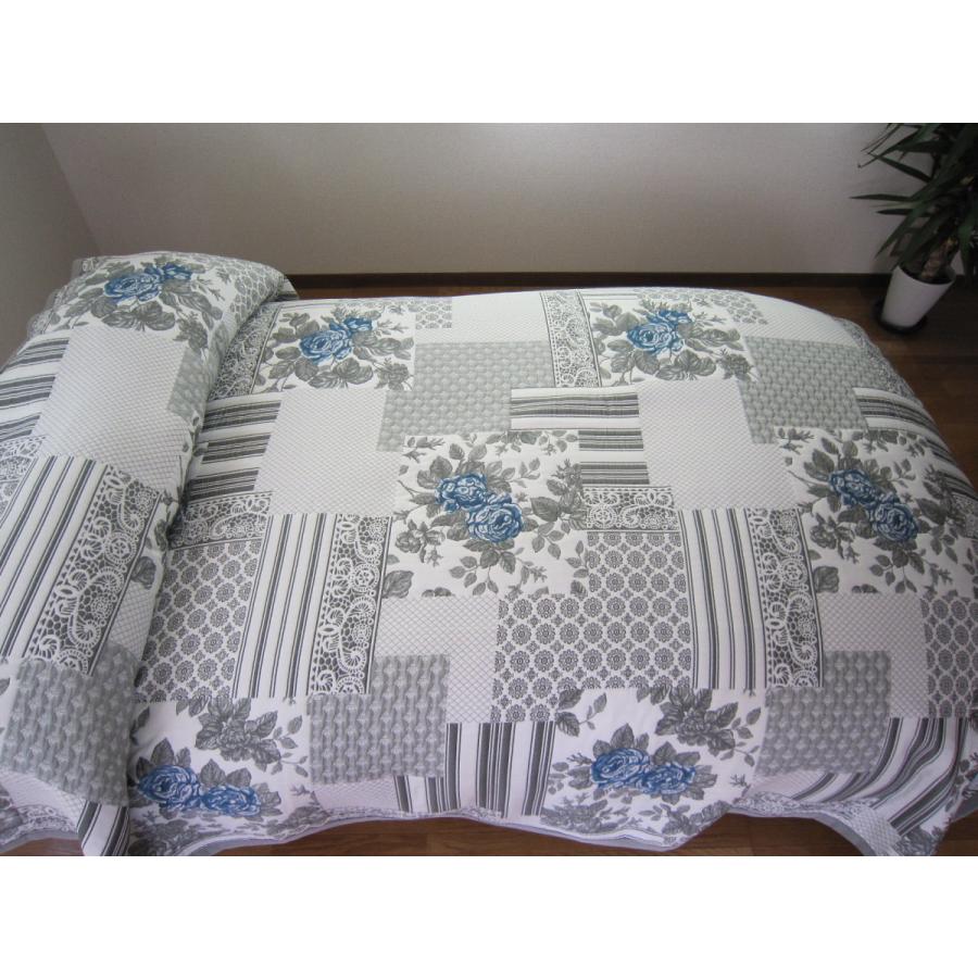 ベッドスプレッド エスコット シングル 180×270cm 1.8kg /スペイン製/日本仕様/ジャガード織/リバーシブル/280ｃｍ/超広幅デザイン生地 ベッドカバー_7