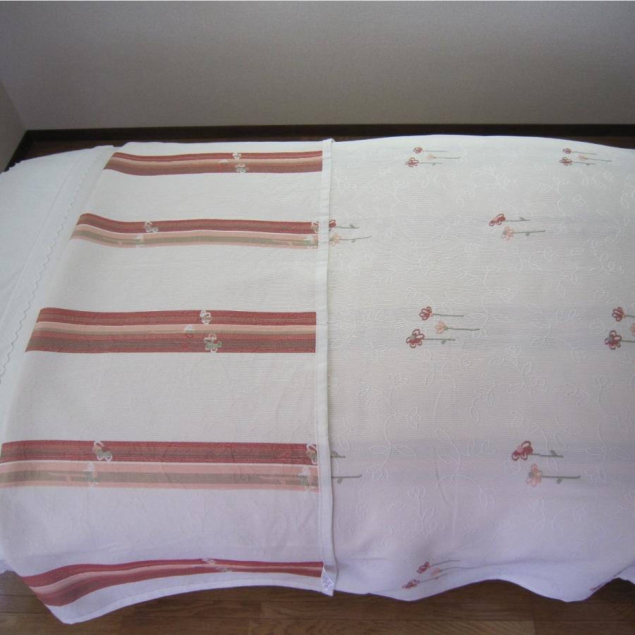 ベッドスプレッド カーロタ ダブル 230×270cm 2.1kg/スペイン製/日本仕様/ジャガード織/リバーシブル/280ｃｍ超広幅デザイン生地 ベッドカバーの画像