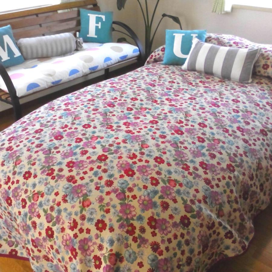 ベッドスプレッド オーレン ダブル 230×270cm 1.5kg/スペイン製/日本仕様/ジャガード織 ゴブラン/280ｃｍ超広幅デザイン生地 ベッドカバーの画像