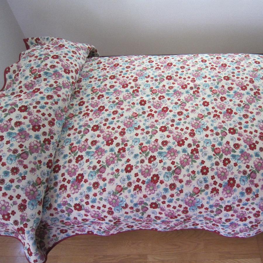 ベッドスプレッド オーレン ダブル 230×270cm 1.5kg/スペイン製/日本仕様/ジャガード織 ゴブラン/280ｃｍ超広幅デザイン生地 ベッドカバーの画像