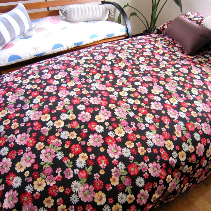 ベッドスプレッド  カルノス ダブル 230×270cm 1.5kg/スペイン製/日本仕様/ジャガード織 ゴブラン/280ｃｍ超広幅デザイン生地の画像