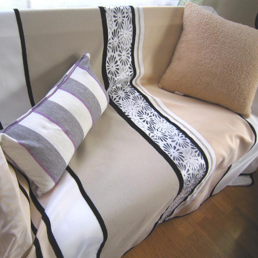ベッドスプレッド エスピネラ ベージュ クイーン 250×270cm 1.3kg/スペイン製/日本仕様/ジャガード織/280ｃｍ超広幅デザイン生地 ベッドカバーの画像