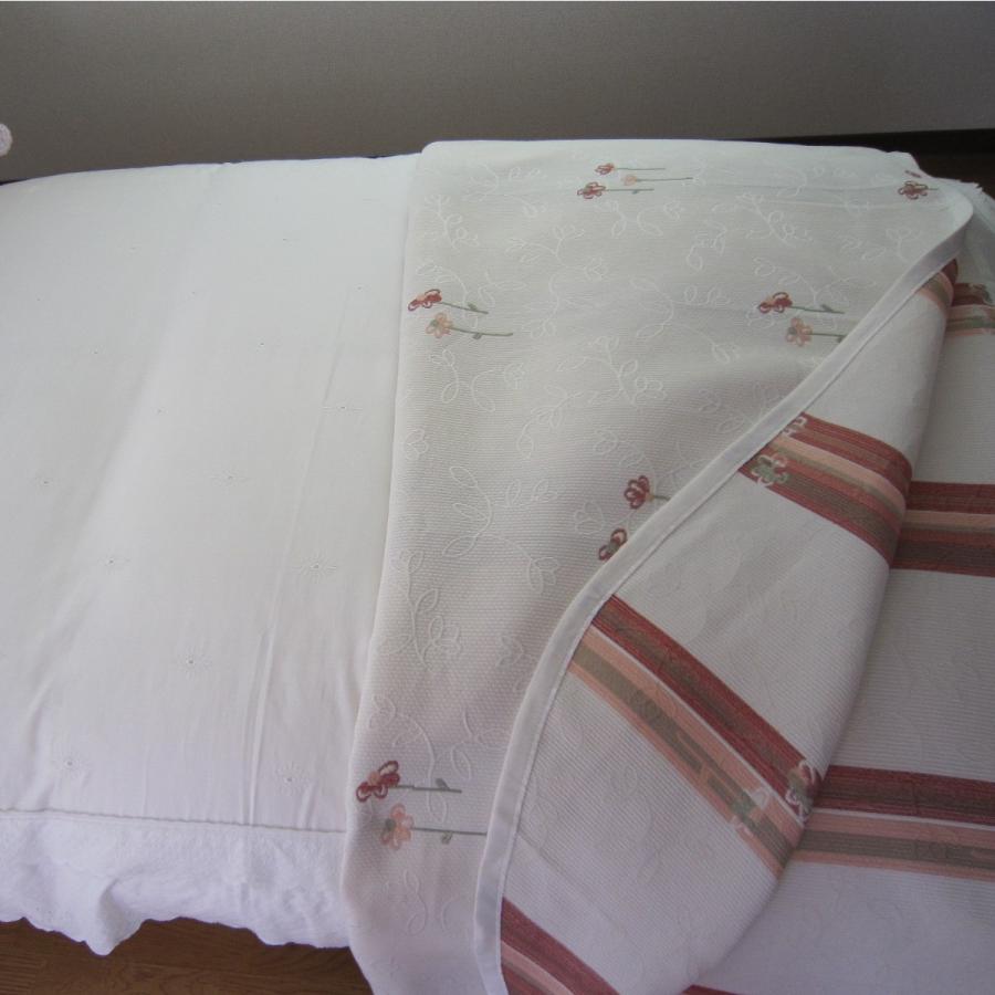 ベッドスプレッド カーロタ クイーン 250×270cm 2.3kg/スペイン製/日本仕様/ジャガード織 /リバーシブル/280ｃｍ超広幅デザイン生地 ベッドカバーの画像