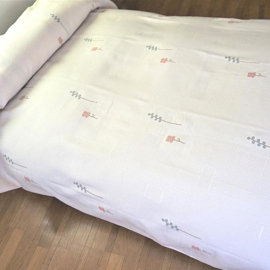 ベッドスプレッド クロエ ダブル 230×270cm 2.0kg/スペイン製/日本仕様/ジャガード織/280ｃｍ超広幅デザイン生地 ベッドカバーの画像