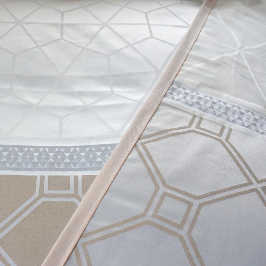 ベッドスプレッド カレン ベージュ ダブル 230×270cm 1.8kg/スペイン製/日本仕様/ジャガード織/280ｃｍ超広幅デザイン生地 ベッドカバーの画像