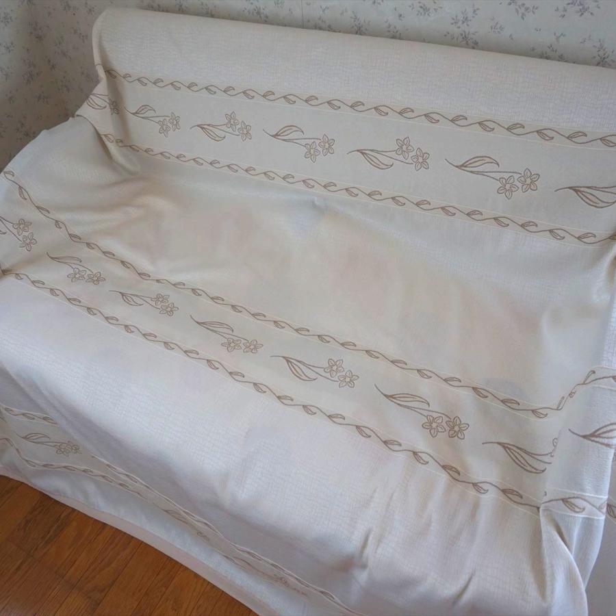 ベッドスプレッド パルミラ ダブル 230×270cm 1.5kg/スペイン製/日本仕様/ジャガード織/280ｃｍ超広幅デザイン生地 ベッドカバーの画像