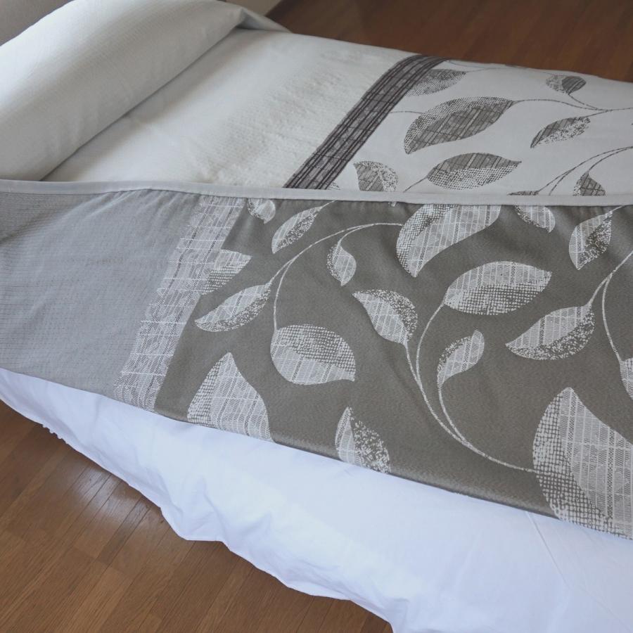 ベッドスプレッド ロンビパノ クイーン 250×270cm 1.4kg/スペイン製/日本仕様/ジャガード織/280ｃｍ超広幅デザイン生地 ベッドカバーの画像