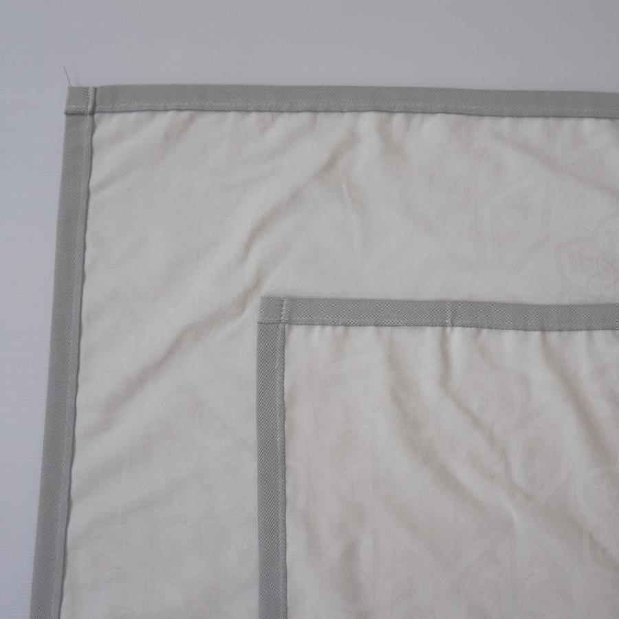 ベッドスプレッド カンクン グレー ダブル 230×270cm 1.4kg/スペイン製/日本仕様/ジャガード織/280ｃｍ超広幅デザイン生地 ベッドカバーの画像