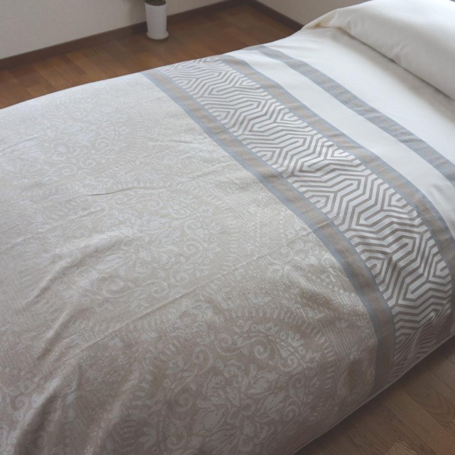 ベッドスプレッド ダルマ クイーン 250×270cm 1.9kg/スペイン製/日本仕様/ジャガード織/280ｃｍ超広幅デザイン生地 ベッドカバーの画像