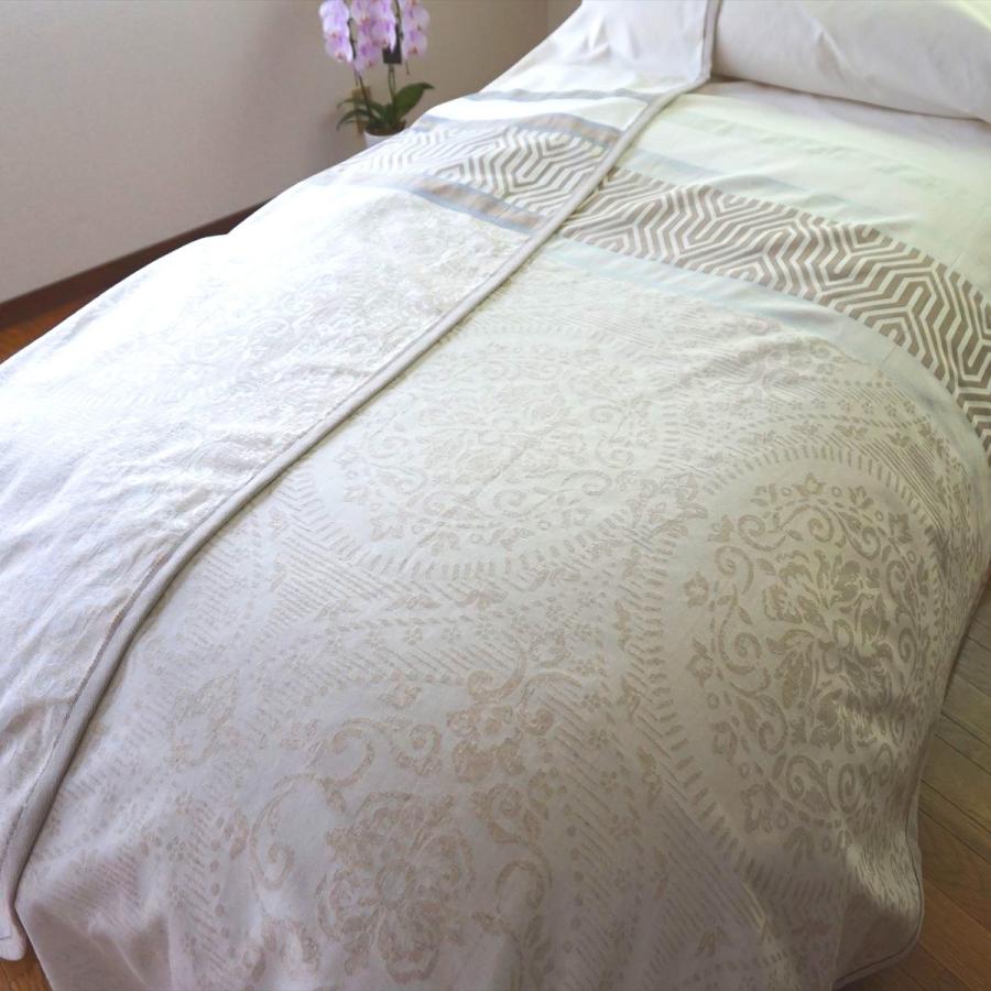 ベッドスプレッド ダルマ クイーン 250×270cm 1.9kg/スペイン製/日本仕様/ジャガード織/280ｃｍ超広幅デザイン生地 ベッドカバーの画像