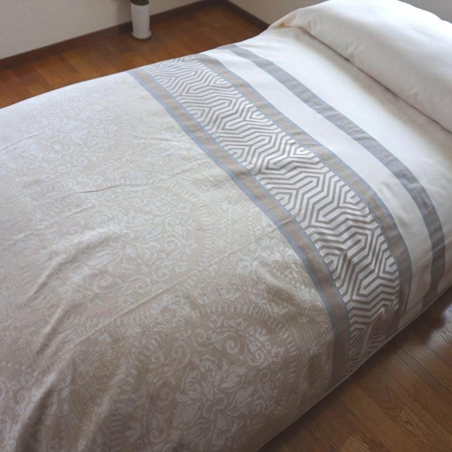 ベッドスプレッド ダルマ クイーン 250×270cm 1.9kg/スペイン製/日本仕様/ジャガード織/280ｃｍ超広幅デザイン生地 ベッドカバーの画像