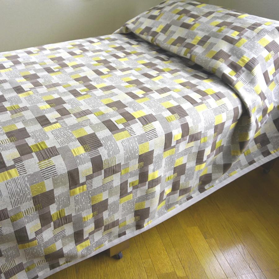 ベッドスプレッド レスコー マロンゴールド クイーン 250×270cm 2.1kg/スペイン製/日本仕様/ジャガード織/リバーシブル/280ｃｍ超広幅デザイン生地/の画像