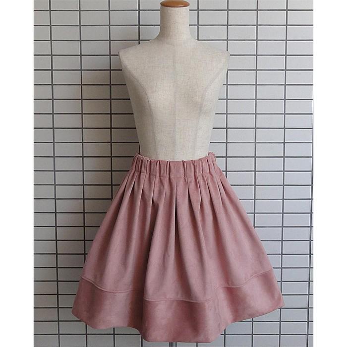 スエード調フェイクレザースカート フレアスカート ひざ丈 黒 ピンク ベージュ 秋冬 レディース ふんわり Aライン 大きいサイズ ウエストゴム Ks4 01 姫様ブティックbee Honey 通販 Yahoo ショッピング