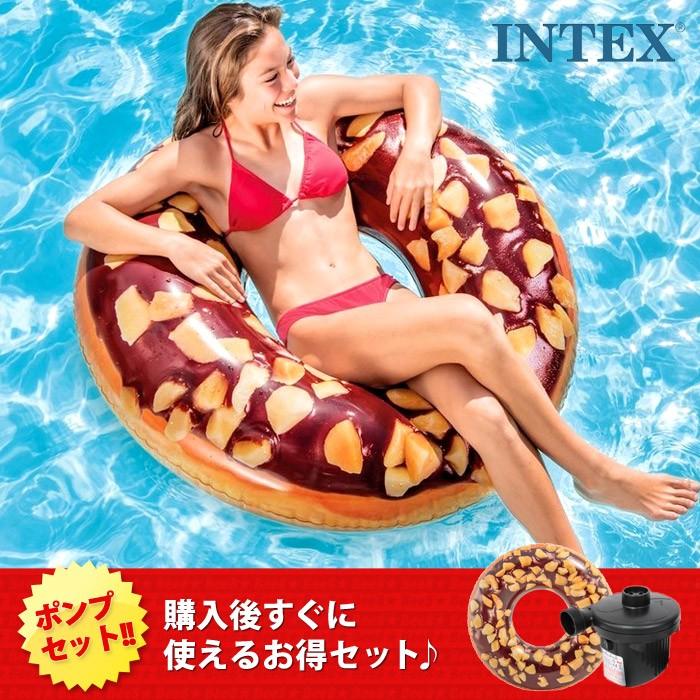 Intex インテックス 浮き輪 ドーナツ チョコレート フロート プール 114cm 大人 10 2491 Bee8 通販 Yahoo ショッピング
