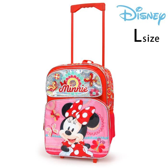 1644円 適当な価格 ディズニー ミニーマウス 子ども キャリーバッグ キャリーケースｌ コロコロ 子供 バッグ