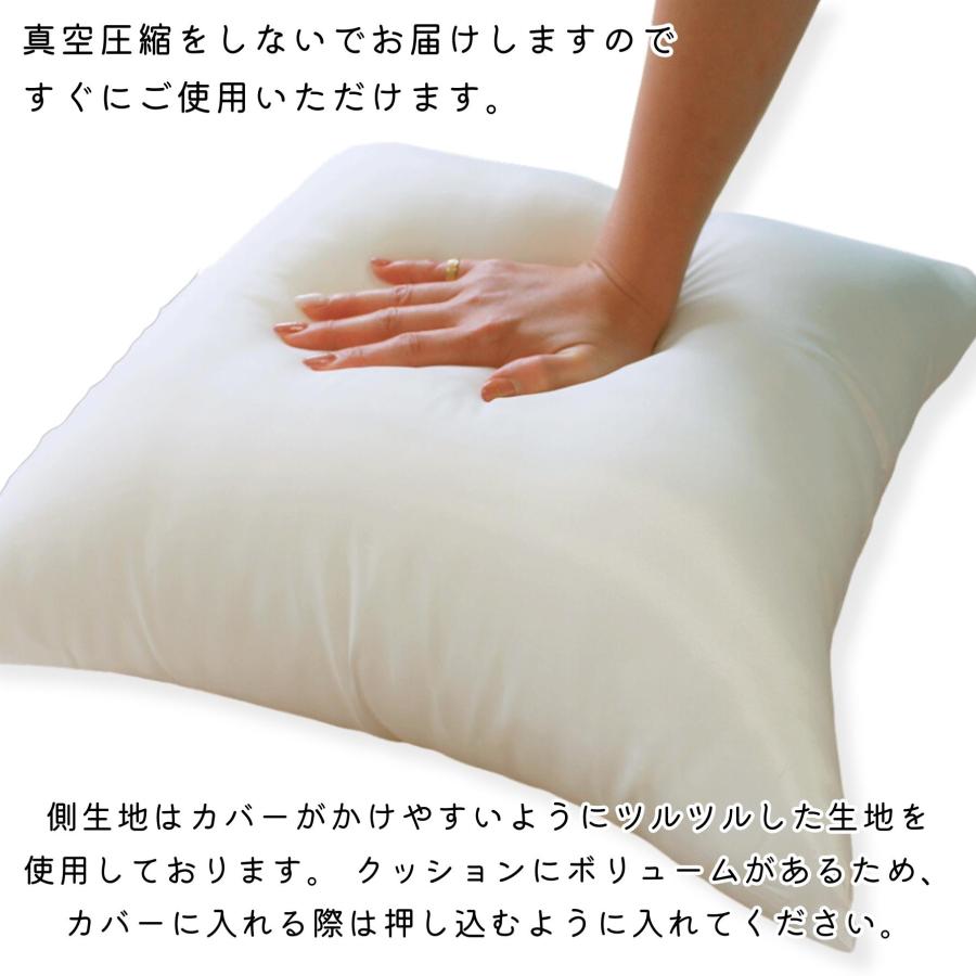ヌードクッション 肉厚 40×40 国産 日本製 クッション 中身 セアテ