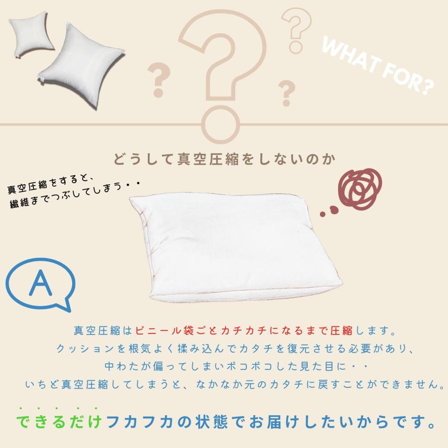 ヌードクッション 肉厚 55×55 日本製 クッション 中身 セアテ 背当て