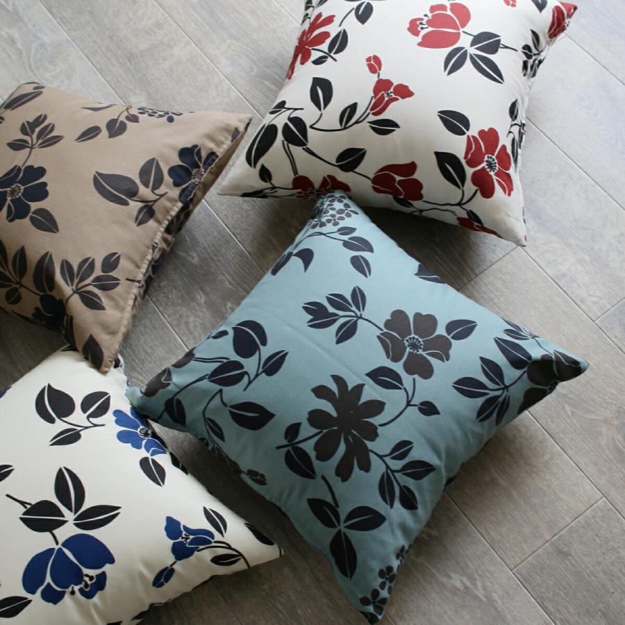 クッションカバー オックスプリント 45×45 日本製 北欧 シンプル