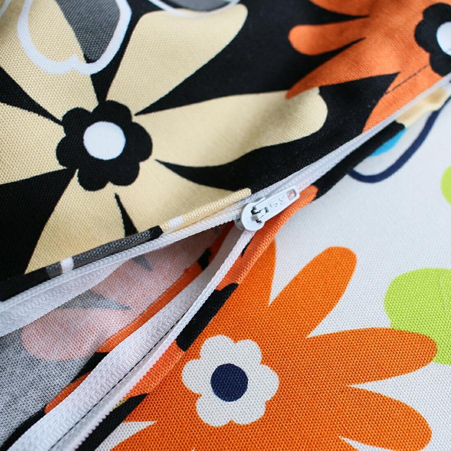 北欧花柄　座布団カバー クッションカバー 北欧 花柄 55×59 座布団カバー 日本製