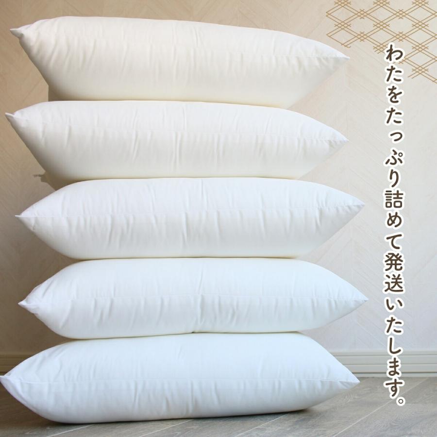 座布団 中身 ヌード座布団 5枚組 八端判 59×63cm 日本製 大判 中綿1kg