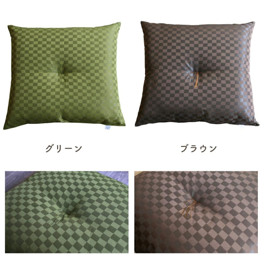 座布団 4枚組 55×59 市松柄 銘仙判 お盆 お彼岸 法事 居酒屋 シンプル