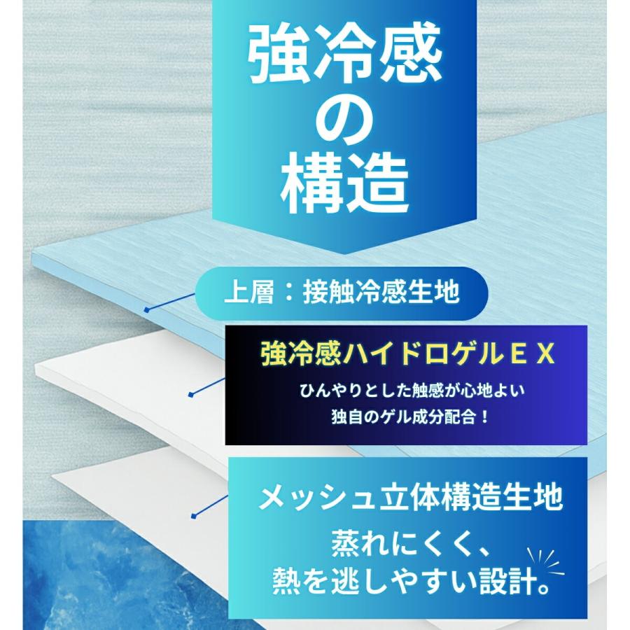 強冷感シートクッション ハイドロゲル 40×40 座布団 チェアパット Q