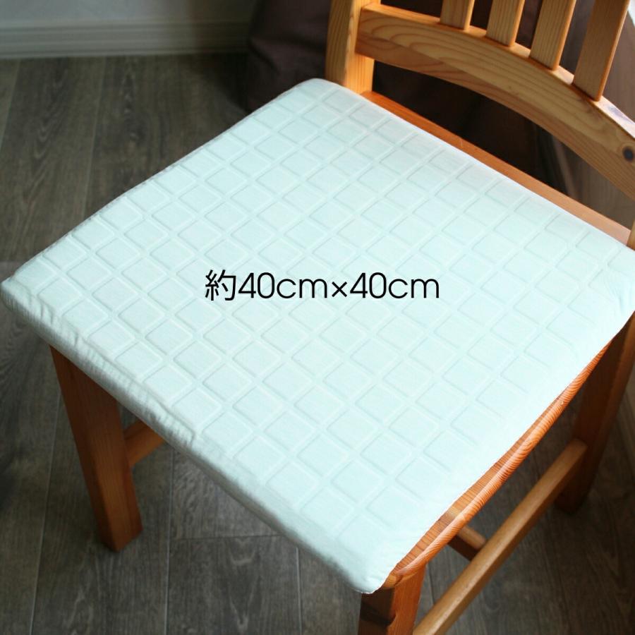 強冷感シートクッション ハイドロゲル 40×40 座布団 チェアパット Q