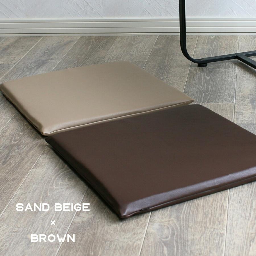 PVCレザー クッション 45×45 厚さ3cm シートクッション 日本製
