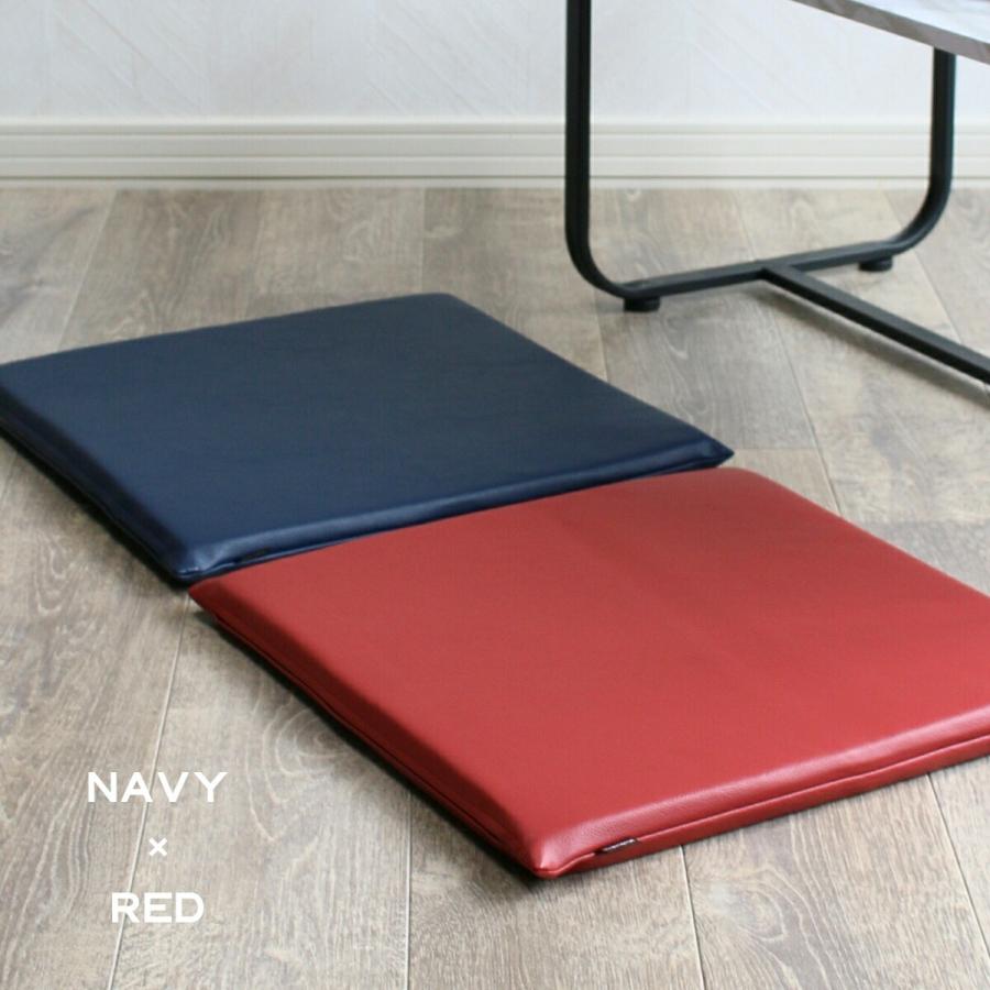 5枚セット PVCレザー クッション 45×45 厚さ3cm シートクッション 日本