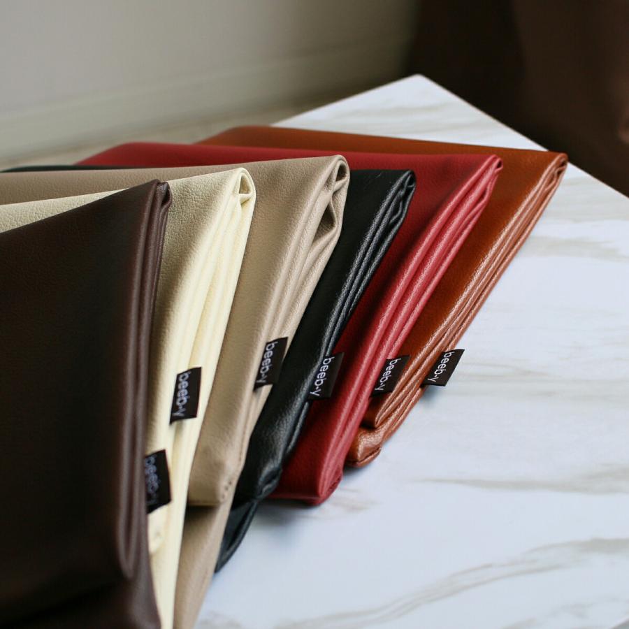 PVC レザー クッションカバー 45×45cm 日本製 シンプル カフェ レザー