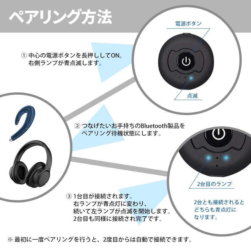 VISION Bluetooth トランスミッター 送信機 2台同時接続 国内