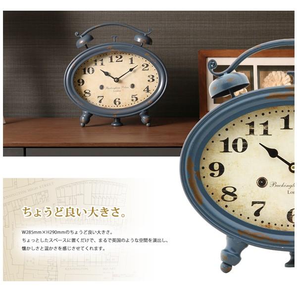 置き時計 アンティーク クロック 全2色 レトロ ヴィンテージ