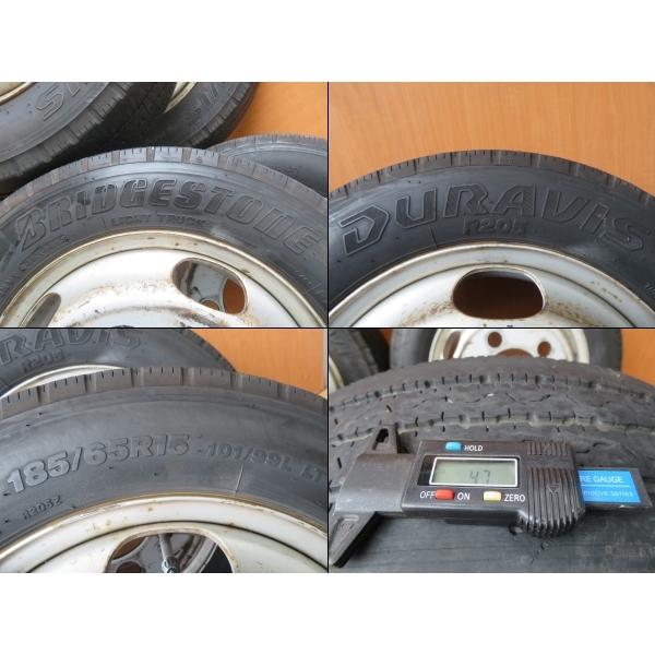 H20 ダイナ XZU508V 185/65R15 スチールホイール/タイヤホイール 4本｜beechi39｜05