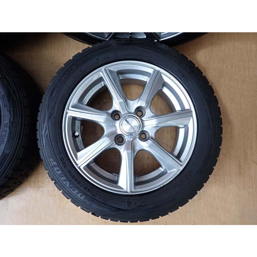 タイヤ・ホイール4本/Dunlup-WinterMaxx-WM01/165/65R14/79Q/溝残-5mm程/2017年製 ホイールPRD/14×5J/PCD=100/オフセット42 |  | 11