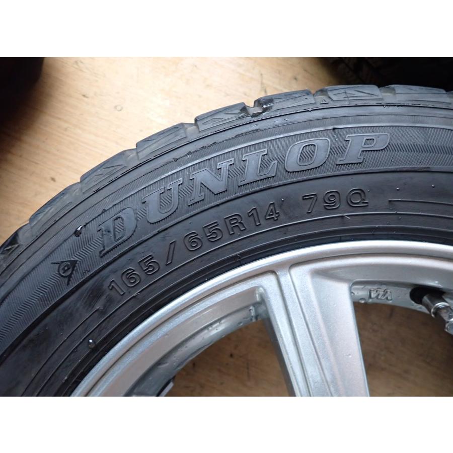 タイヤ・ホイール4本/Dunlup-WinterMaxx-WM01/165/65R14/79Q/溝残-5mm程/2017年製 ホイールPRD/14×5J/PCD=100/オフセット42 |  | 13