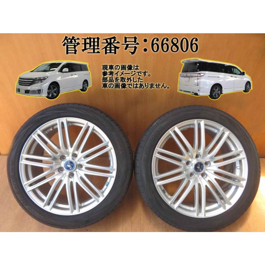 エルグランド PE52 社外 WEDS-LEONIS 245/45R19 アルミホイール/タイヤホイール 2本 | 