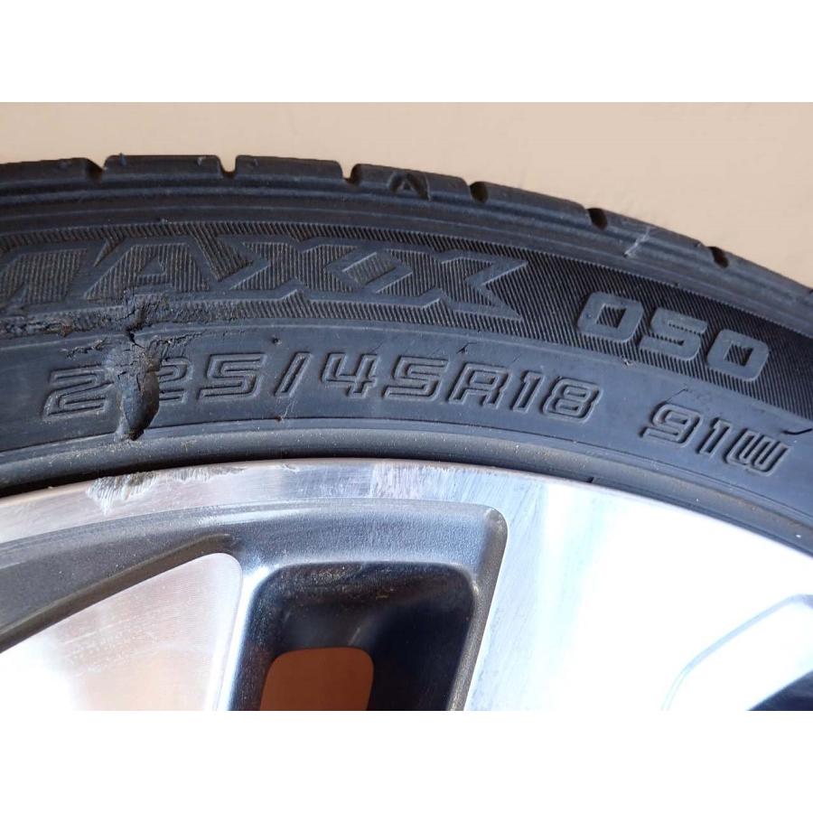 H29 レヴォーグ VM4 225/45R18/2017年製/18×7.5J/オフセット:55/5穴/PCD=114.3/アルミホイール/タイヤホイール2本 |  | 09