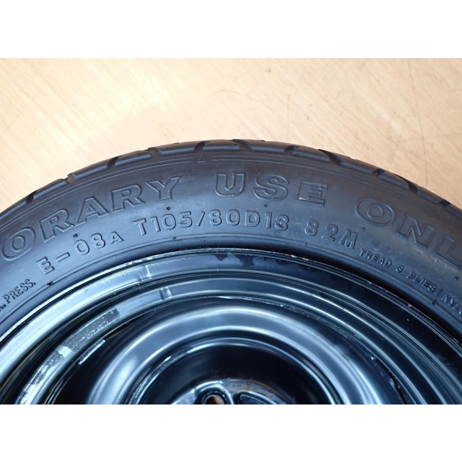 H28 ムーヴキャンバス LA800S T105/80D13/4穴 スペアタイヤ/SPタイヤ