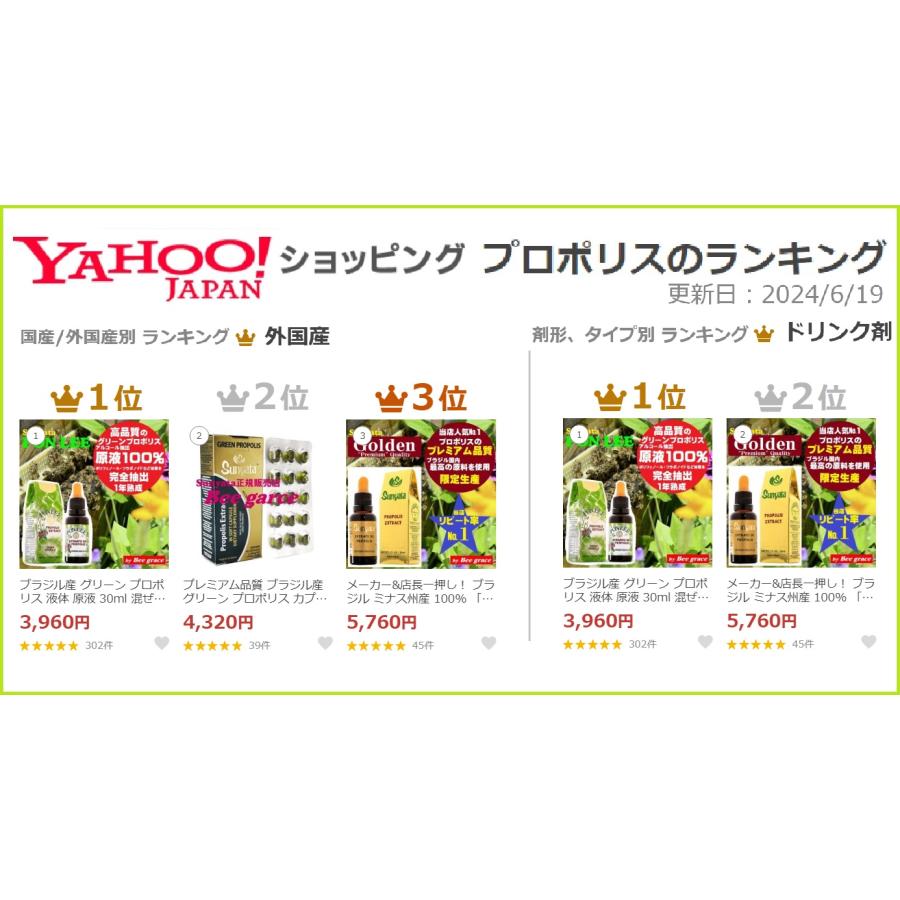 プレミアム品質 ブラジル産 グリーン プロポリス カプセル 250mg×45粒 「1粒に厳選された ブラジル産 グリーンプロポリス １０滴相当を配合」 アルコールフリー |  | 02