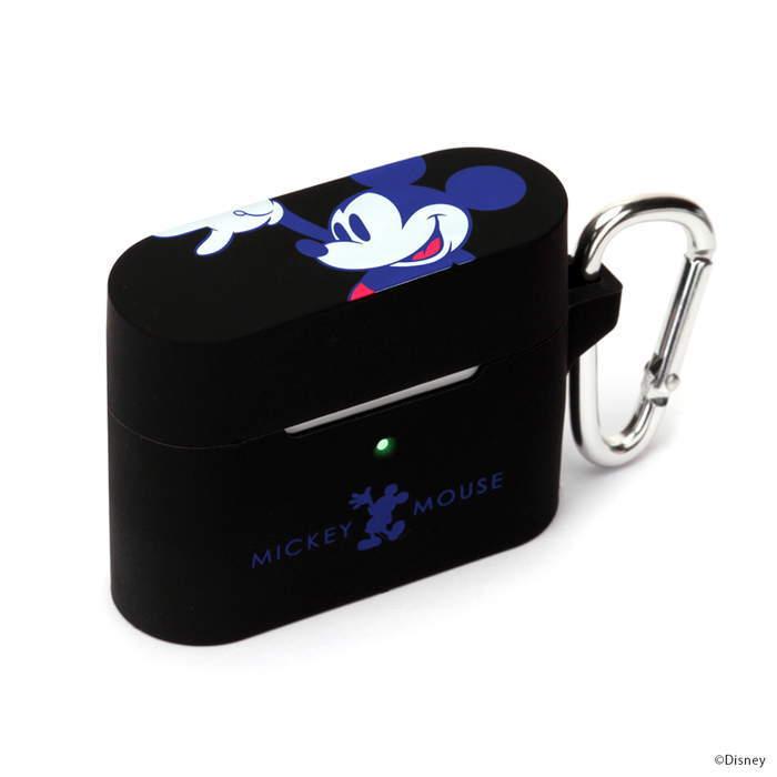 Airpods Pro ケース ミッキー 充電ケース シリコンケース ミッキーマウス ディズニー かわいい ブラック 世界の人気ブランド