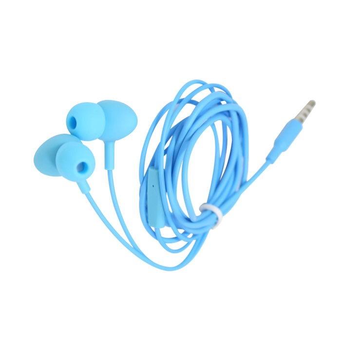 マイク付き カラフルイヤホン イヤホン かわいい おしゃれ ブルー カナルタイプ Beehive 通販 Yahoo ショッピング