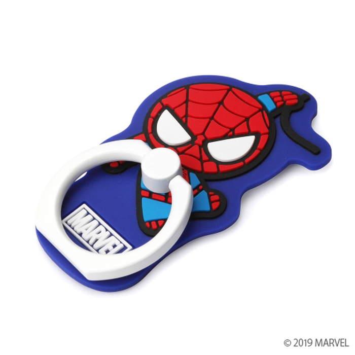 スマホリング スパイダーマン Marvel マーベル アベンジャーズ ラバー素材 落下防止 スタンド機能 360度回転 角度調整 キャラ かわいい おしゃれ スマホ リング Beehive 通販 Yahoo ショッピング