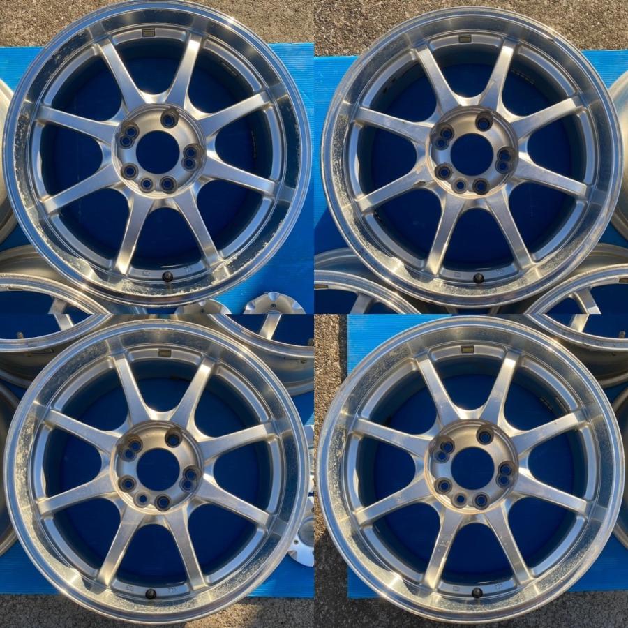 001「中古」weds レオニスSE 17×7.0J 114.3-8Hマルチ +38 ハブ径73mm