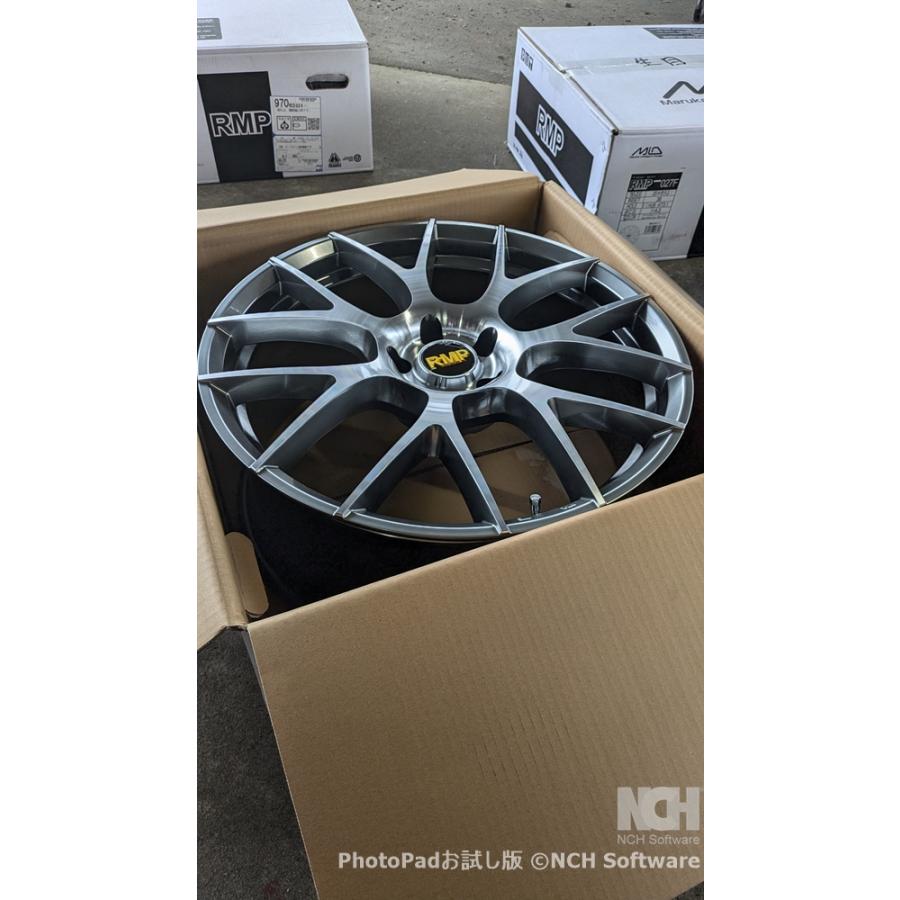 002【展示品4本セット】RMP 027F 20×8.5J 114.3-5H IN38 ハブ径73.1 